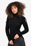 Moncler Black Button Detailed Turtle Neck Sweater Size XS