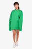 Marques Almeida Green Wool Sweater Dress Size M