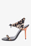 Burberry Leopard Print Ponyhair Strappy Heels SIze 37.5