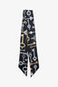 Tiffany & Co. Black Key Printed Silk Twilly