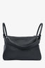 Hermès 2015 Black Clemence Leather Lindy 34