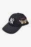 Gucci Black Bee Embroidered Yankees Baseball Hat