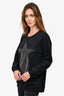 Stella McCartney Black Star Embellished Fringe Sweater Size 44