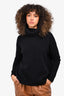 Prada Black Wool/Cashmere Turtleneck Sweater Size 38