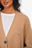 N.21 Beige Mohair Rhinestone Clover Cardigan Size 42