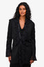 St.John Black Ruffle Detail Top Size 10