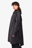Moose Knuckles Black Nylon Long Zip Rain Jacket Size M