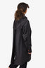Moose Knuckles Black Nylon Long Zip Rain Jacket Size M