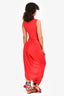 Christopher Esber Red Ruched Coil Tank Dress Size 8