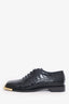 Peter Do Black Croc Embossed Metal Square Toe Loafer Size 39