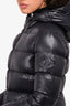 Moncler Black Down 'Rhin' Jacket With Hood Size 2
