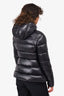 Moncler Black Down 'Rhin' Jacket With Hood Size 2