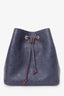 Louis Vuitton Navy Blue Leather Empreinte Neonoe Bucket Bag