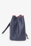 Louis Vuitton Navy Blue Leather Empreinte Neonoe Bucket Bag