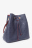 Louis Vuitton Navy Blue Leather Empreinte Neonoe Bucket Bag