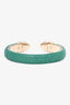 Bvlgari Green Serpenti Forever Leather Bracelet