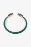 Bvlgari Green Serpenti Forever Leather Bracelet
