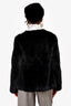 P.A.R.O.S.H Black Rabbit Fur Jacket Size 42