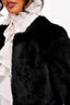 P.A.R.O.S.H Black Rabbit Fur Jacket Size 42