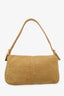 Fendi Brown Suede Baguette Shoulder Bag
