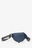 Loewe Navy Blue Leather Mini 'Gate' Crossbody Bag