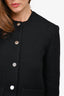 Theory Black Tweed Cropped Blazer Size 0