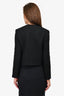 Theory Black Tweed Cropped Blazer Size 0