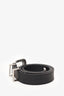 Celine Black Leather SHW Western Style Belt Size 80