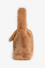 Blumarine Brown Faux Fur Top Handle Bag