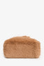 Blumarine Brown Faux Fur Top Handle Bag