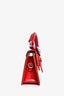 Jacquemus Red Patent Leather Long Le Chiquito Top Handle with Strap