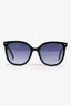 Carolina Herrera Black Round Frame Sunglasses