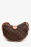 Louis Vuitton 2024 Monogram MM Croissant + Charm Bag