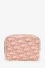 Christian Dior Vintage Pink Oblique Zip Pouch Wristlet (As Is)