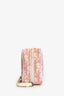 Christian Dior Vintage Pink Oblique Zip Pouch Wristlet (As Is)