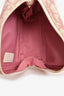 Christian Dior Vintage Pink Oblique Zip Pouch Wristlet (As Is)