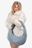 Retrofete Blue Denim Crystal Embellished Elodie Shoulder Bag