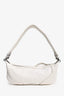 By Far White Grained Leather Amira Shoulder Bag