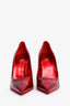 Christian Louboutin Red Patent Psychic Leather 'Condorapik 100' Heels Size 40