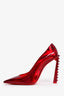 Christian Louboutin Red Patent Psychic Leather 'Condorapik 100' Heels Size 40