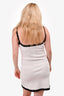 Mach & Mach White Black Lace Trim Mini Dress Size 6
