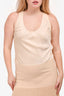 L'Academie Beige Sleeveless Maxi Dress Size M