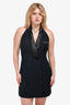 Lovers + Friends Black Double Breasted Halter Mini Dress Size M