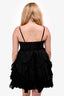 Aje Black Pleat Elsie Mini Dress Size 10