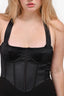 Meshki Black Corset Halter Maxi Dress Size S