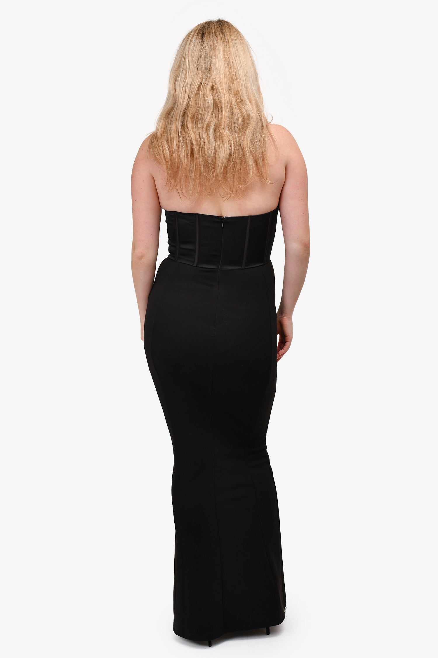 meshki black corset dress Meshki Black Corset Halter Maxi Dress Size S – Mine & Yours