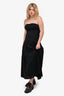 Tularosa Black Perforated Strapless Maxi Dress Size M