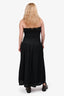 Tularosa Black Perforated Strapless Maxi Dress Size M