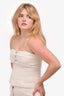 Lovers + Friends Cream Josephine Strapless Top Size M