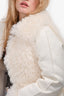 Bubishluxe White Faux Fur Jacket Size S